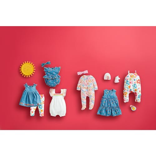 Mud Pie Girls Rainbow Flower Emb Dress2