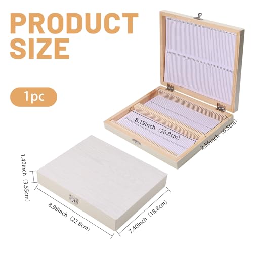 Boîte de rangement pour microscope coffret de stockage de lames d'analyses et de science