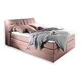 MODERNES DESIGN - Die dekorative Steppung im Kopfbereich sowie der schöne Bezugstoff verleihen dem Bett einen eleganten und modernen Charakter. Echtes Hotel-Feeling für Ihr Schlafzimmer