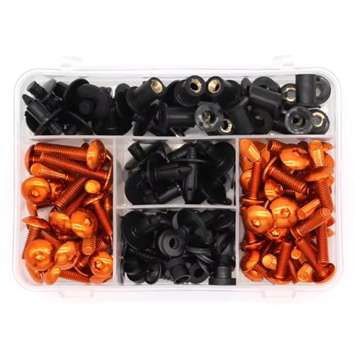 Boulons carénage complet orange et vis rechange moto M6 M5 pour ZZR 600 1100