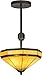 Meyda Lighting 72560 14"W Top Ridge Semi-Flushmount