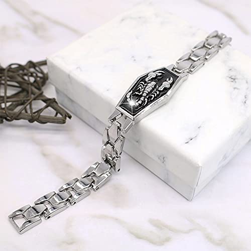 HSQYJ Gothic Scorpio Scorpion Cuff Bracelet #TOP27