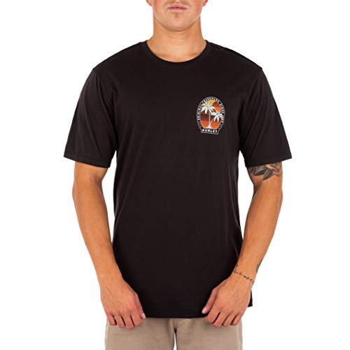 Hurley Camiseta T-Shirt Homme Confort Anti-Transpiration Coupe Fluide