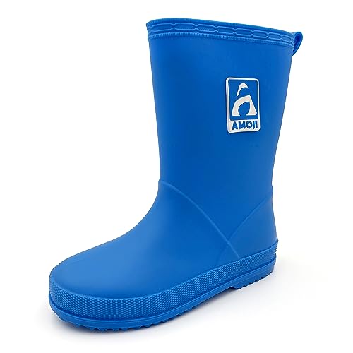 Amoji Kid Rain Boots Boy Rubber Waterproof Garden Boots JT6513