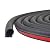 Universal Automotive Door Seal Strip D-Shape Self-Adhesive Weather Stripping for Car Truck Door Window Soundproof Noise Insulation Sealing (11/20" (W) x 11/20" (T) x 19.7' (L))