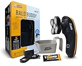 Head Shaver for Bald Men | New & Improved Bald Buddy | Waterproof, Replaceable Head, Rechargeable, Electric, Cordless, Battery & Cleaning Indicator, Black