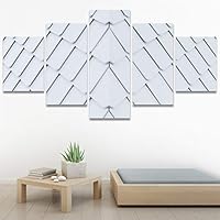 SIGNWIN 5 Panel Canvas Wall Art Abstract Colorful Hallway Industrial Lights Modern Artwork for Home Decorations Ready to Hang - 60