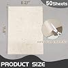 50 Sheets Mulberry Papers Sheets: Natural Fiber Rice Papers Decoupage Tissue Paper