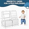 LOFTEY Kids Bookshelf and Toy Storage, Book Shelf for Kids Room, Toddler Montessori Bookshelf with 2 Drawers, Baby Book Shelf for Nursery, Toy Organizer, White #1