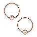 Ruifan 10PCS 316L Surgical Steel Captive Bead Rings Nose Belly Eyebrow Tragus Lip Ear Nipple Hoop Ring BCR 16G 12MM
