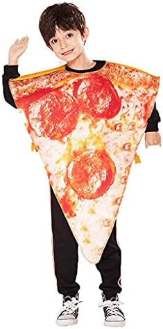 ReneeCho Kid's Pizza Slice Halloween Costume Teen Boy Funny Onesie, One Size