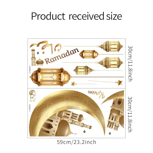 Vinilos decorativos Ramadan para pared estilo Eid Mubarak miniatura 6
