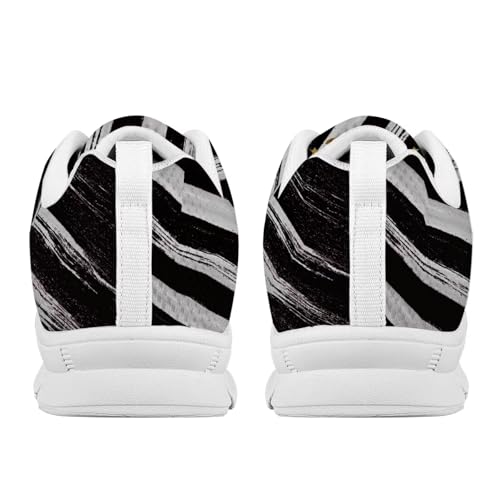 Image of GIFTPUZZ Mens Lace Up Athletic Trainers Running Sneakers Wedge Breathable Gym Lightweight Sports Tennis Shoes