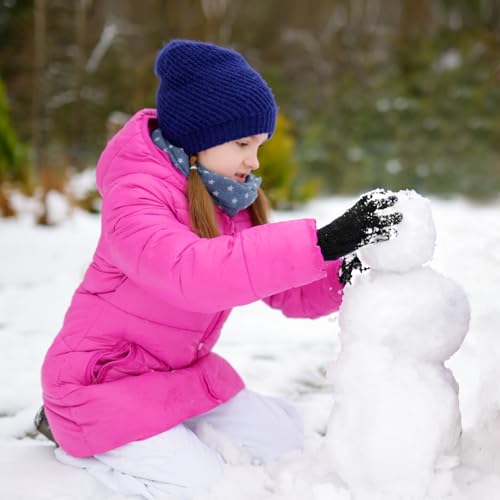 Image of ONESING 16 Pairs Kid Gloves Knitted Children Gloves Bulk for Boys Girls - Stylish and Snug Winter Accessories
