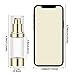 Lil Ray 1 Oz Refillable Airless Pump Bottle, Empty Travel Lotion Container, Plastic Cosmetic Dispenser for Liquid foundation, Lotion, Essential oil, Shampoo (6PCS,Light Gold)