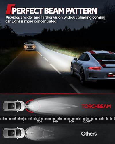 Image of Torchbeam D3S HID Bulb, 6000K Diamond White Xenon Bulbs, High Low Beam HID Bulbs for HID Assembly, Pack of 2