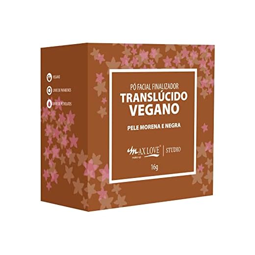 MAXLOVE Pó Solto Translúcido - Vegano Escuro Max Love