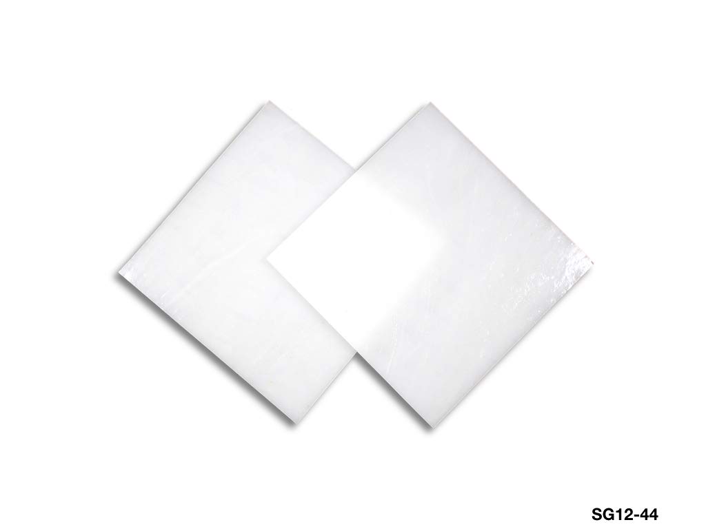 Stained Glass from Sai Mosaic Art, 2 Pc of 4"x4" for Mosaic Work White