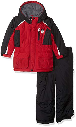 LONDON FOG Baby Boys Ski Jacket & Ski Pant 2-Piece Snowsuit, Real red, 24M