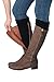 Isadora Paccini Women's Ribbed Knit Leg Warmers (Black)