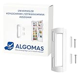 ALGOMAS® Universeller Kühlschrank-Türgriff – Schraubenabstand von 9 cm bis 16 cm, geeignet für Kühlschrank mit Gefrierfach – Weiß