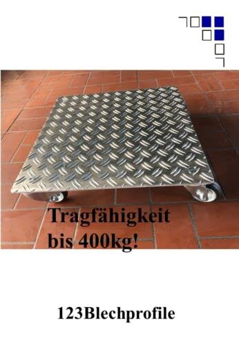 Schwerlast Pflanzenroller AluGrip-SV400 bis 400kg Indoor Outdoor Alu (AluRiffel5/6,5-400x400)