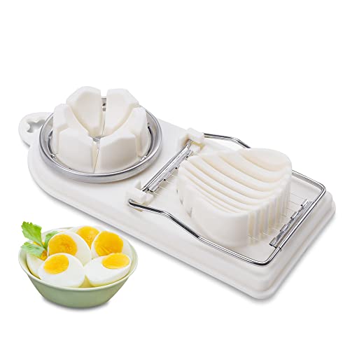 Eierschneider,2 in 1 Edelstahl-Eieröffner Eierschneider werkzeug und Eiertrenner spülmaschinenfest für Erdbeereier Kieferneier Eierschneider Eierschneidewerkzeug Cover
