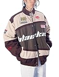 Aelfric Eden Mens Patchwork Baseball Jackets Varsity Retro Casual Sweatshirt Unisex Sport Streetwear Coats Outwear Tops