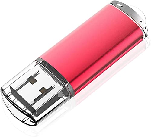 KOOTION Chiavetta USB 128GB, USB 2.0 Pen Drive 128GB Piccolo e Leggero Pennetta USB con indicatore LED Penna USB Set Para Ordenador/TV/Coche/Player, ect -Rosso