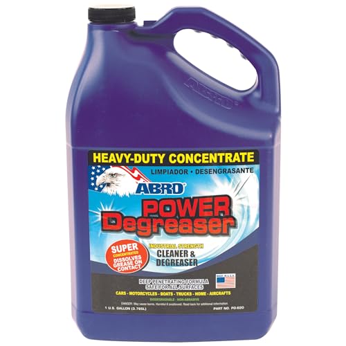 ABRO Heavy Duty Power Degreaser, High Performance Multifunctional Auto Engine Degreaser for Quick and Easy Removal of Grease, Oil, Dirt &Grime, Engine Cleaner and Degreaser, 6 Pack Case, 1 Gallon