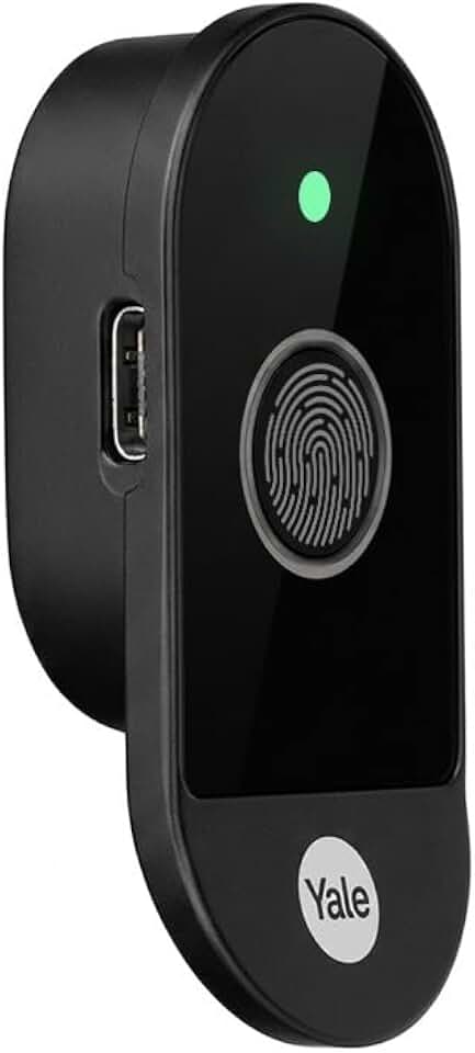 Fechadura Digital TouchLock Biométrica USB-C para Móveis Preta