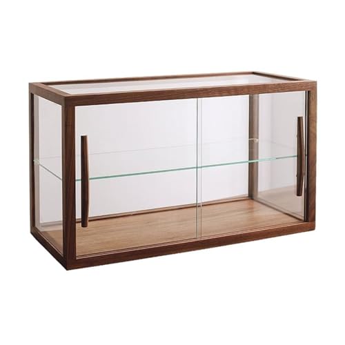 Bakery Display Case, Wood Countertop Cabinet with Glass Doors, Pastry Display Case for Baked Goods Cookie Dessert Cupcake