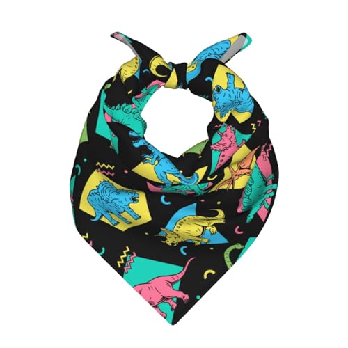 MOLAIGIN Funny Dinosaur Cool Planet Silky Scarfs Women Small Square Scarf 22" X 22", Fashion Neck Silk Scarves For Sleeping Handbags Scarf