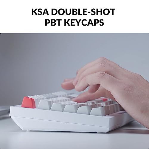 Image of Keychron Q1 Pro Wireless Custom Mechanical Keyboard, QMK /VIA Programmable Full Aluminum 75% Layout Bluetooth /Wired RGB with Hot-swappable Keychron K Pro Red Switch Compatible with Mac Windows Linux