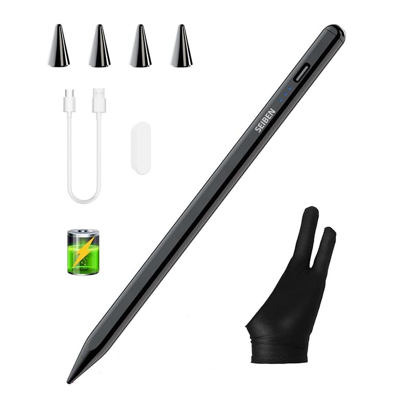 Seiben Universal Active Stylus Pen for iOS and Android Tablet/Phone, Universal Stylus Pen compatilbe with All Models of Phones/Tablets. Free Glove .Black. Not Compatible with Xiaomi Tablets (B0CVL9LMW3) Amazon Price History, Amazon Price Tracker