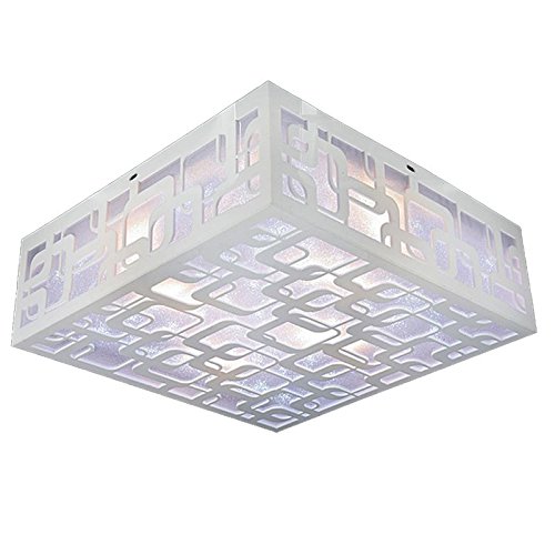Lampe de plafond en acrylique carrée au style minimaliste épuré