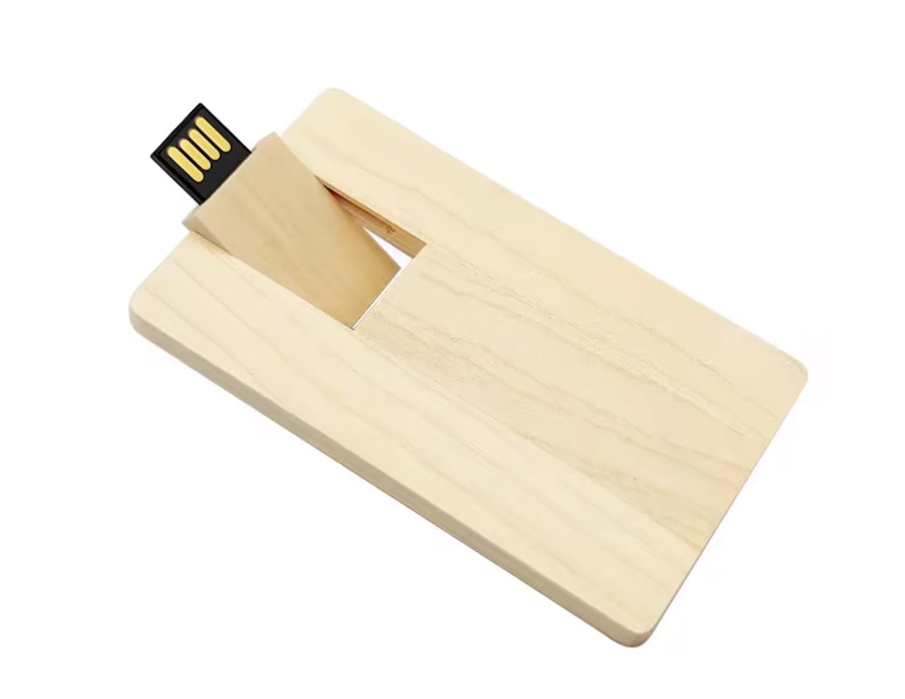 CleverlyGifted >> 64GB Wooden Credit Card Style USB Flash Drive, Eco Wood Design, Card-Shaped Portable Storage Device, 2.0, Upto 10mbps-image-30