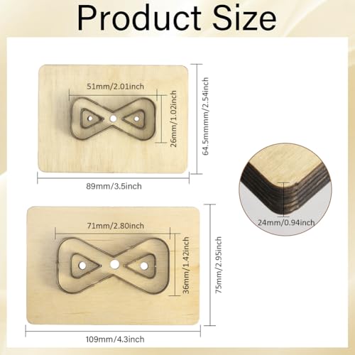 Matrices de découpe pour cuir et tissu GLOBLELAND pour des formes patchwork nettes