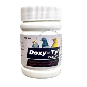 DOX-Tyl Tablets for Pigeons, for Pigeons, Canary, Finches, Parakeet, Cockatiels, Parrots, Cage Small Birds, and Aviary Birds …
