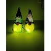 2 Packs St Patricks Day Gnomes Plush Decorations with Light Leprechaun Doll Decorations Irish Green Shamrock Gift Tomte for Ornaments