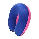 TIGERROSA Kissen (Koffer, Rucksäcke & Taschen) U Shaped Travel Air Pillow Plush Fabric Cover + PVC Inflatable Pillow Comfortable Neck Support Head Rest Cushion Gift-E TIGERROSA Kissen (Koffer, Rucksäcke & Taschen) U Shaped Travel Air Pillow Plush Fabric Cover + PVC Inflatable Pillow Comfortable Neck Support Head Rest Cushion Gift-E