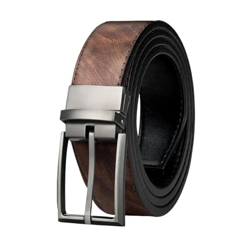 Reversible Leather Belts For Men For Trousers Men's Waist Belt