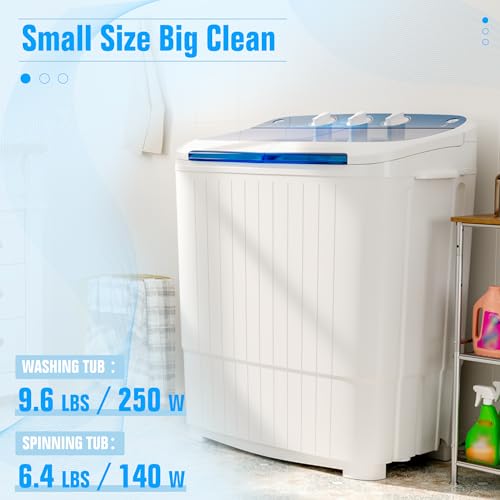 image for Pataku Portable Washing Machine, Compact Twin Tub Mini Washing Machine