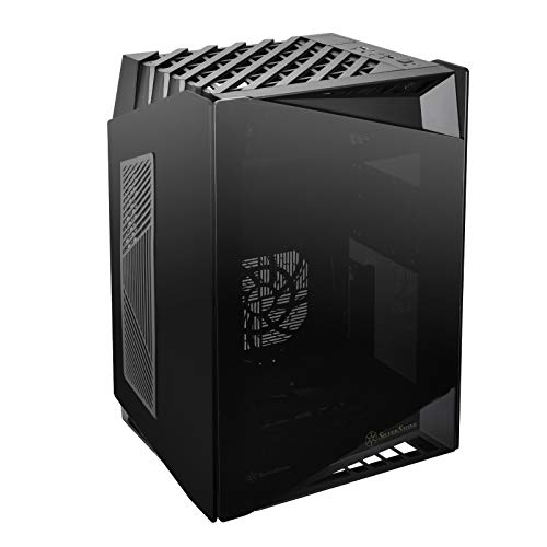 Image of Silverstone Technology LD03B-AF Airflow Version Mini-ITX Case Four Side Tempered Glass Panels Pre-Installed 2 x 120mm Fans USB Type-C x 1 SST-LD03B-AF