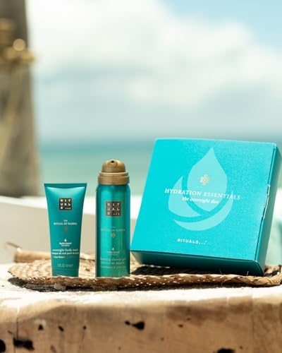 Rituals of Karma Hydration Overnight Duo,The Ritual Of Karma Body Mask,& Foaming Shower Gel,enriched with white tea & lotus,ensure our indulgent pack will leave your skin feeling beautifully soft - Image 5