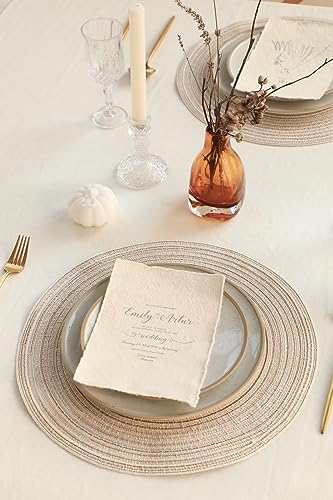 Floroom 15 Inch Round Braided Placemats Set Of 4 thumb #4