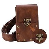 CONGARTENO Bolso de Cintura de Punk Retro Pequeño y Ligero Resistente para Viajes Senderismo Ciclismo y Uso Deportivo Diario