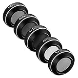 [Juego de filtros de dron de 5 piezas] Solo compatible con DJI Mavic Pro y Mavic Platinum, que contienen filtros (1)UV, (1)PL, (1)ND4, (1)ND8, (1)ND16. Nota: El DJI Quadcopter no está incluido en el envío.