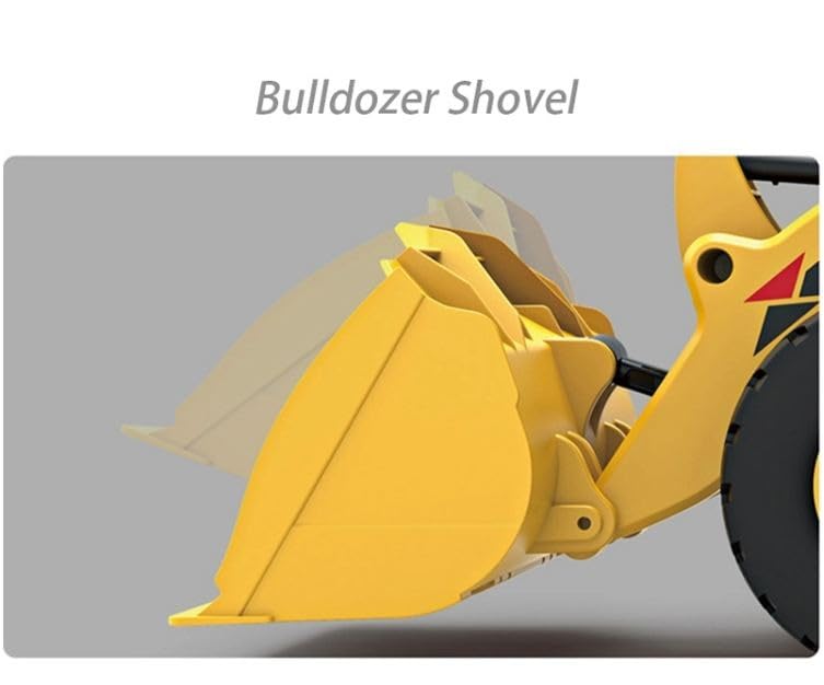Image of Jack Royal Remote Control Bulldozer Rechargeable 6 Channel Full Functional Rc Truck Tractor 2.4G Toy Construction Truck with Lights & Sound