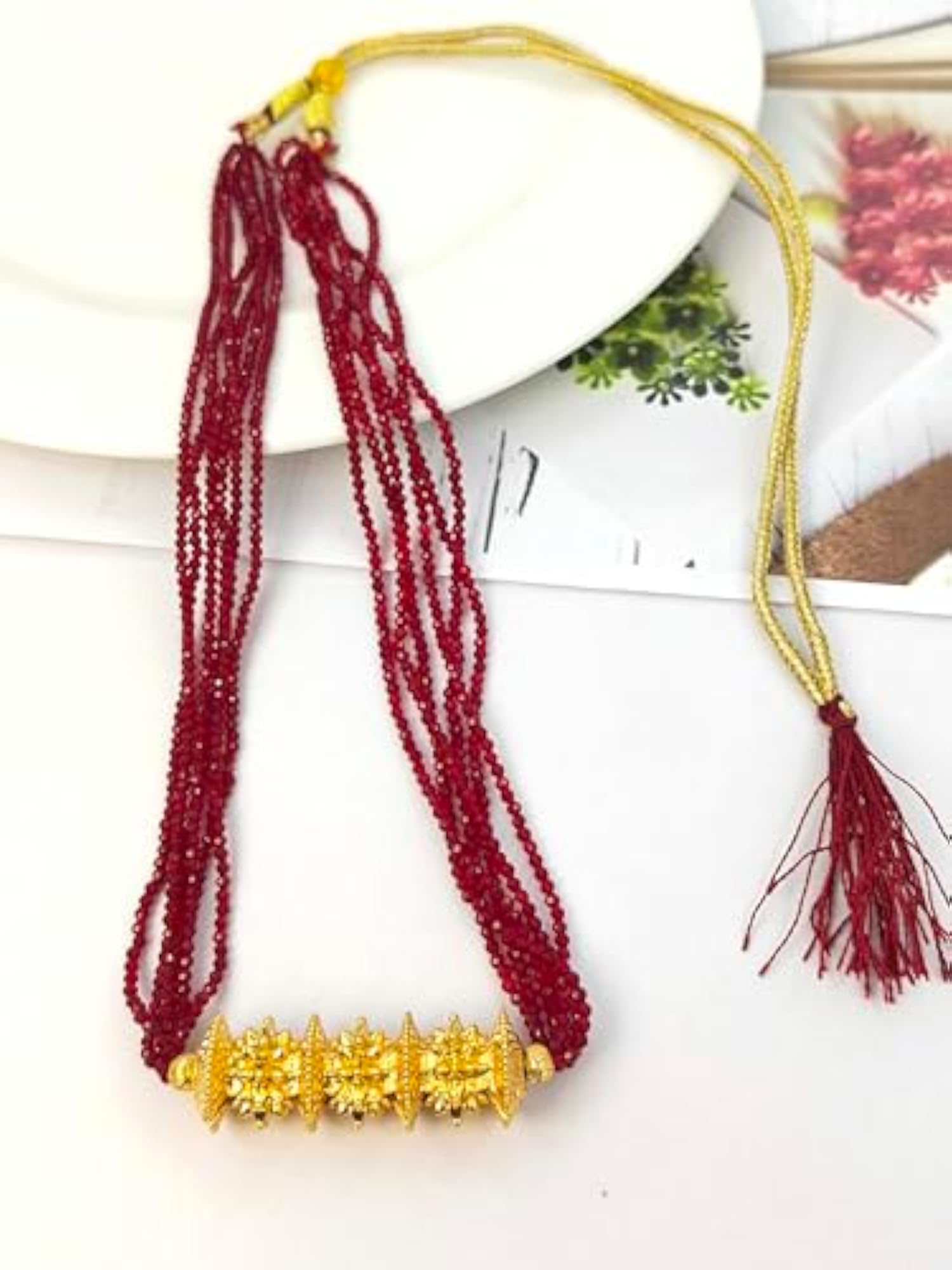 Women's Nepali Maili Tilhari Hydro Pote Mala Necklace